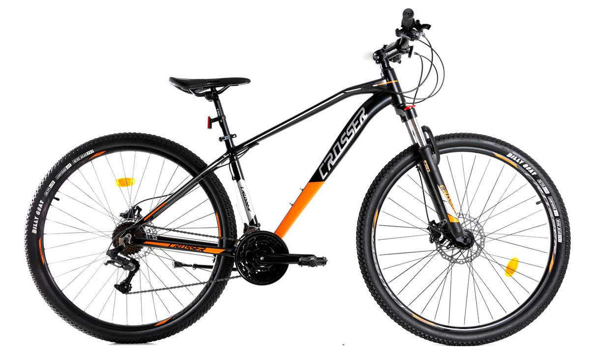 Фотографія Велосипед Crosser Jazzz 3 29" 2021, розмір L, Чорно-жовтогарячий